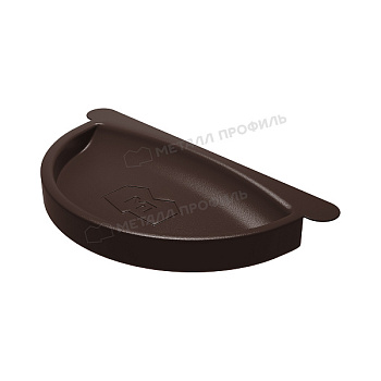 Заглушка желоба Ø150 мм Металл Профиль Foramina, PUR, RAL 8017