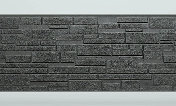 Панель FCS Simple под Камень, 15 мм, 360х1480 мм цвет: AA1117 черный