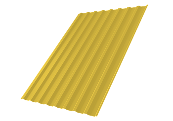 Профилированный лист GL C20 B, 0.45 мм, PE, RAL 1018