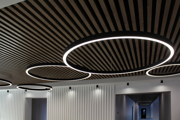 GL Кубообразная рейка 50х50 мм, L=3000 мм 0.45 мм, Zn, White Wood