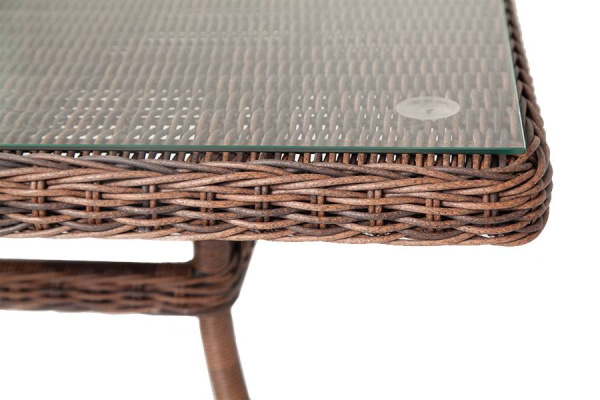 Стол плетеный из искусственного ротанга, Айриш цвет: коричневый