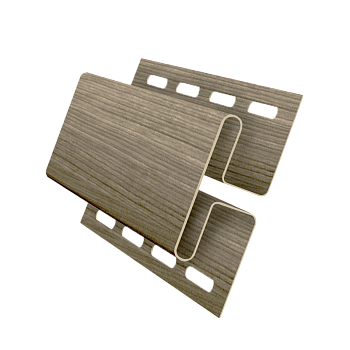 H-профиль пвх, Grand Line, L=3000 мм серия Design Tundra, цвет: кедр