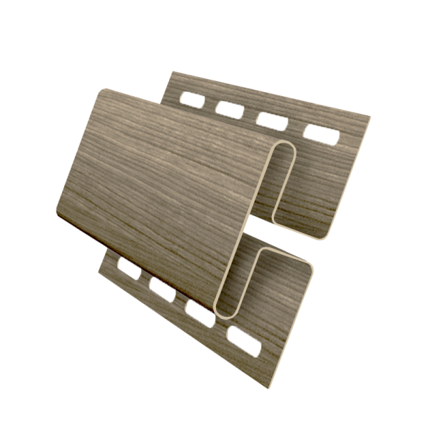 H-профиль пвх, Grand Line, L=3000 мм серия Design Tundra, цвет: кедр