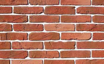 Декоративный камень White Hills Тироль Брик под Кирпич, цвет: 391-70 / красный