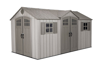 Сарай пластиковый Lifetime WoodLook 15'*8' DD, 4.57 м²