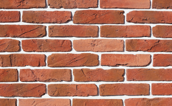 Декоративный камень White Hills Тироль Брик под Кирпич, цвет: 391-70 / красный