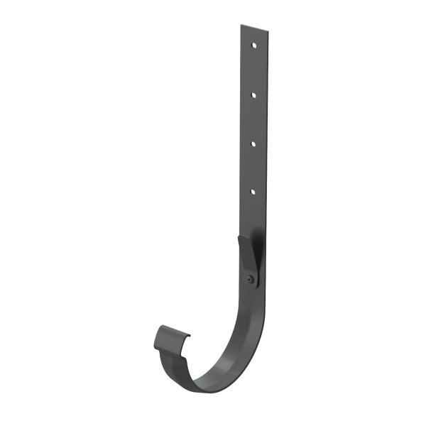 Кронштейн желоба металлический, Docke Lux, Ø140 мм, цвет: графит