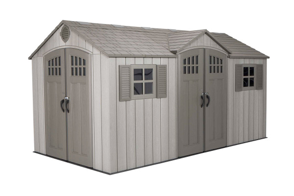 Сарай пластиковый Lifetime WoodLook 15'*8' DD, 4.57 м²