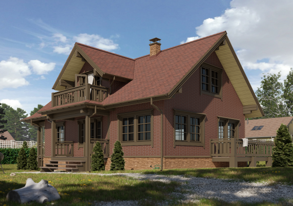 Битумная черепица, Docke, Eurasia, Лабиринт цвет: красный, 2.5 м² / уп.