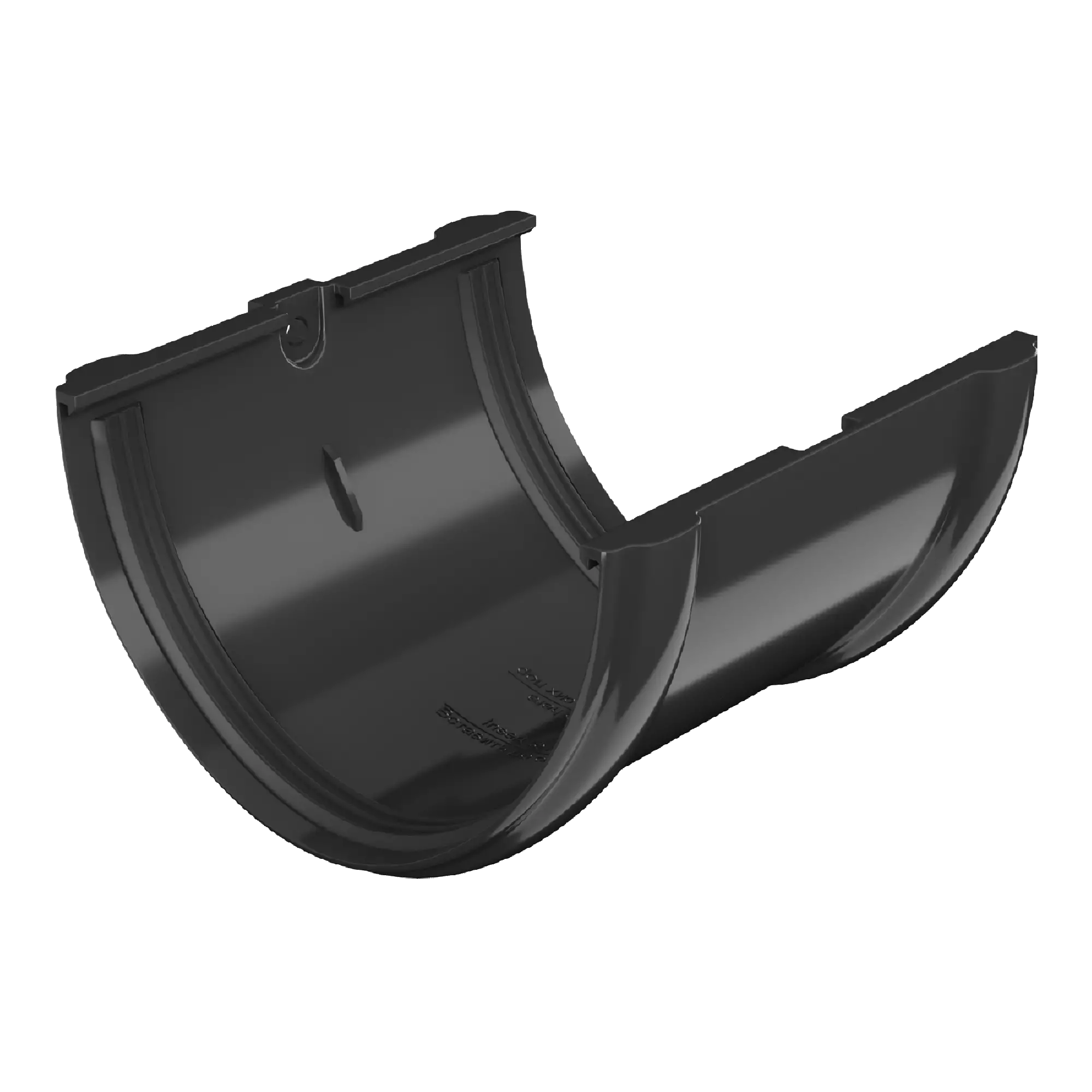 Соединитель желоба, Технониколь пвх, стандарт Ø 125 мм, цвет: черный