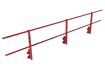 Ограждение кровельное на парапет Roofsystems Econom, H=600 мм RAL 3020, L=3000 мм