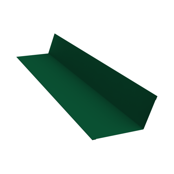 GL Планка примыкания, 90х140 мм 0.4 мм, PE, RAL 6005, L=2000 мм