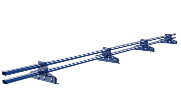 Снегозадержатель для фальцевой кровли Borge L=3000 мм, 4 опоры, 2 трубы, овал 25х45 RAL 5005