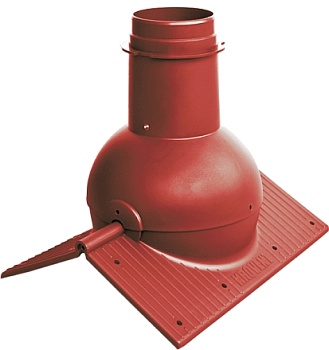 Коньковый элемент, Krovent Pipe-Cone, для любого типа кровли красный