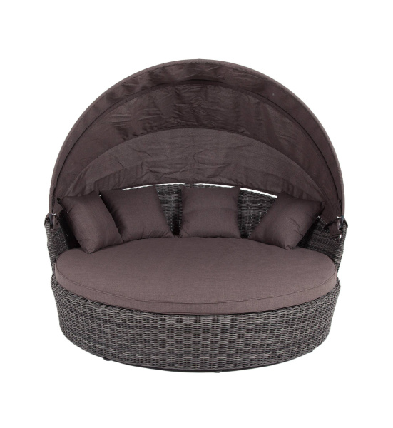 Кровать плетеная круглая, Стильяно графит