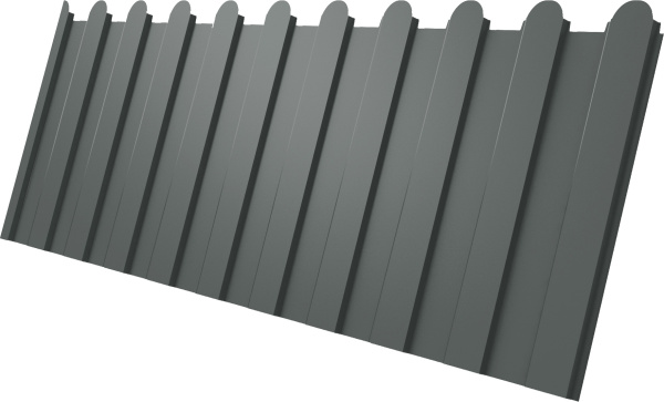 Профилированный лист GL C8 A, фигурный, 0.45 мм, PE, RAL 7005