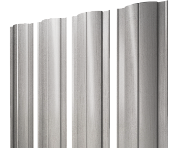 GL Штакетник Круглый с прямым резом 0.45 мм, Print Elite, Milky Wood TwinColor