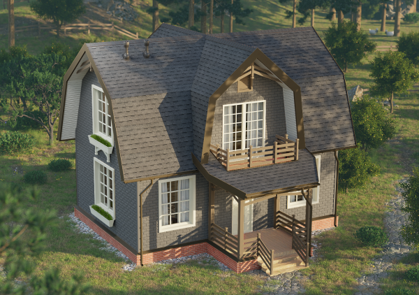 Ламинированная битумная черепица, Docke, Dragon Europa цвет: серый, 2.5 м² / уп.