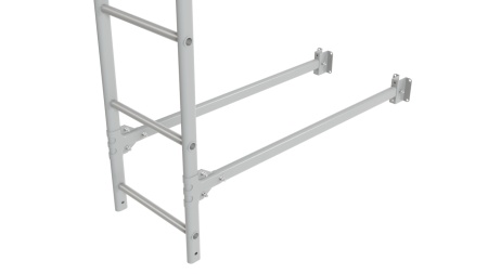 Фасадная лестница Borge, верхняя секция, L=1800 мм RAL 9006