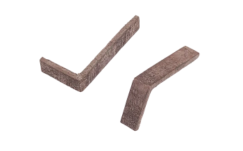 Декоративный кирпич, угловой элемент Mesterra Stratum, 235х110х40 мм под Кирпич, цвет: 005