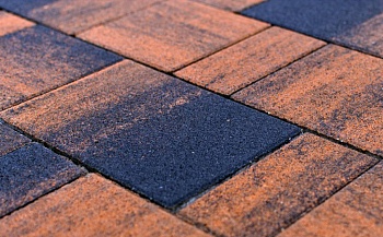 Тротуарная плитка Braer Сити 80 мм 300х300 мм, цвет: Color Mix Техас