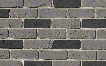 Декоративный камень White Hills Бремен Брик под Кирпич, цвет: 308-80 / серый