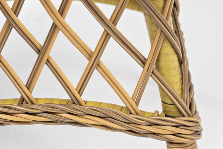 Стол плетеный круглый Эспрессо, Ø 80 см, высота 75 см цвет: соломенный