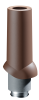 Вентиляционный выход Docke, 125/ ИЗ/ 500 светло-коричневый