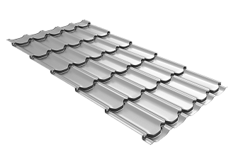 Профиль волновой Grand Line квинта плюс 0.45 мм, Drap, RAL 9003