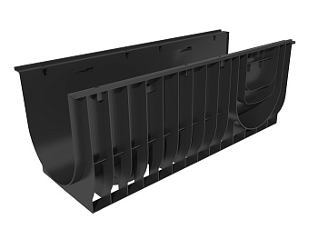 Лоток водоотводный пластиковый Gidrolica Standart DN300, h380, 830