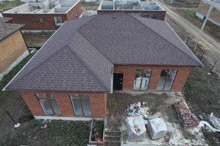 Ламинированная битумная черепица, Docke, Dragon Lux цвет: трюфель, 2.38 м² / уп.
