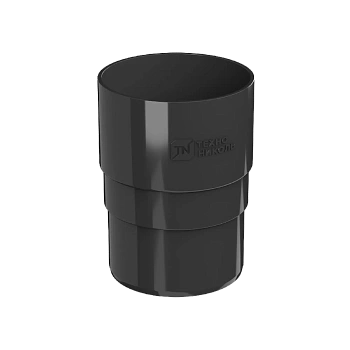 Муфта трубы, Технониколь пвх, стандарт Ø 82 мм, цвет: черный