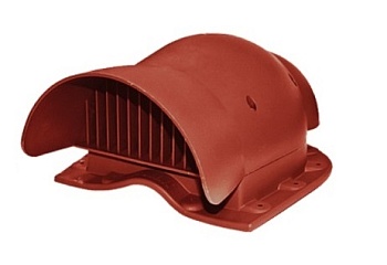 Кровельный вентиль Krovent KTV Wave, для металочерепицы красный