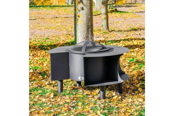 Костровая чаша Пантеон, Ø1190 мм, Н=650 мм, сталь 4 мм