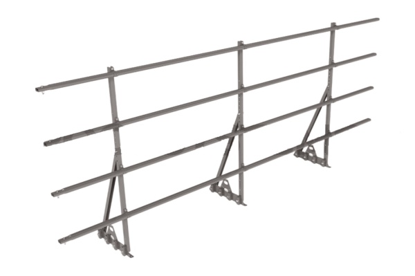 Ограждение кровельное для фальцевой кровли Roofsystems Prestige Master фальц, H=1200 мм RAL 9006, L=3000 мм