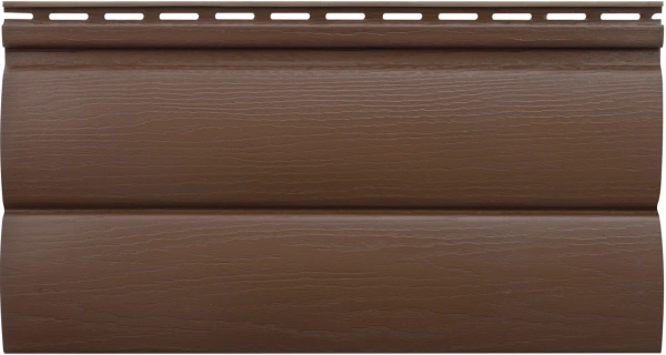 Сайдинг акриловый Альта Профиль, Блок хаус ВН-03, Премиум, 3100х226 мм, цвет: темный орех