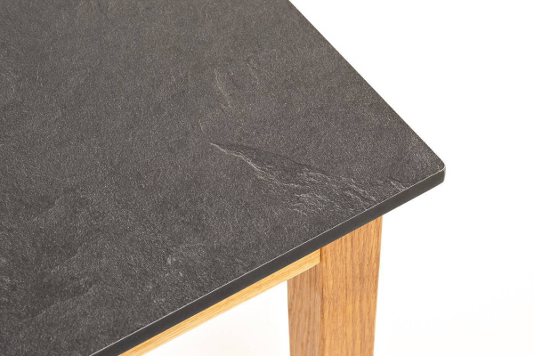 Столик журнальный из HPL, Канны, 90х60 см, H 40 см, основание дуб, цвет столешницы серый гранит