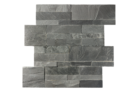 Сланец, 3D панель из камня, 350х180 мм, Modern Black Matt