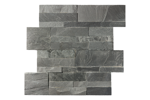 Сланец, 3D панель из камня, 350х180 мм, Modern Black Matt