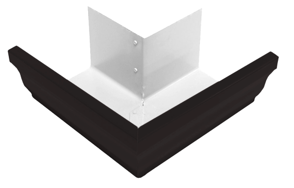 Угол желоба внешний 90°, Vortex Matt, Ø 126 мм, RAL 9005