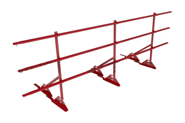 Ограждение кровельное для композитной черепицы Roofsystems Prestige композит, H=900 мм RAL 3020, L=3000 мм