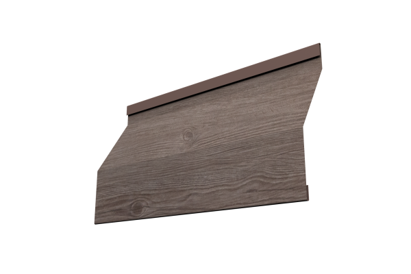 Ламель для забора жалюзи, Милан Слим, 0.45 мм, Print Elite, White Wood TwinColor
