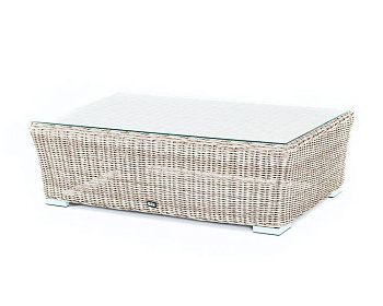 Стол журнальный из искусственного ротанга, Капучино цвет: бежевый