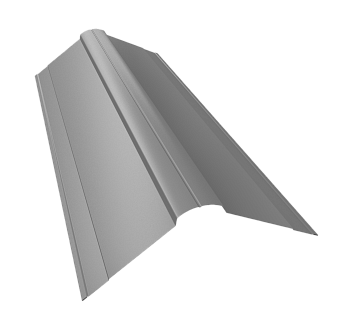 GL Планка конька фигурного, 150х150 мм 0.5 мм, PE, RAL 7004, L=3000 мм