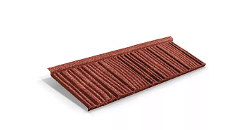 Композитная черепица Metrotile WoodShake, 1330 х 415 мм цвет:  скарлет