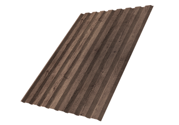 Профилированный лист GL C20 A, 0.45 мм, Print Premium, Almond Wood Fresh Профилированный лист GL C20 A, 0.45 мм, Print Premium, Almond Wood Fresh