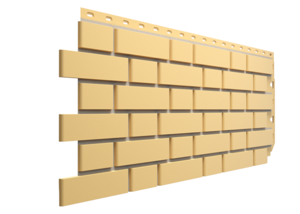 Фасадные панели Docke Флемиш, 1183х443 мм Standart, цвет: желтый