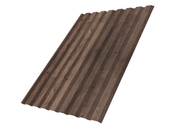 Профилированный лист GL C20 A, 0.45 мм, Print Premium, Almond Wood Fresh Профилированный лист GL C20 A, 0.45 мм, Print Premium, Almond Wood Fresh