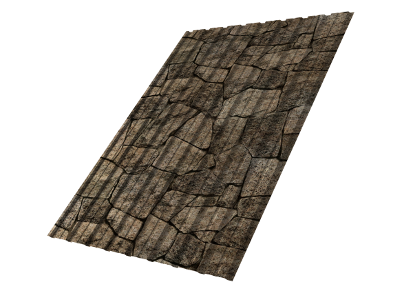 Профилированный лист GL C10 B, 0.45 мм, Print Elite, King Stone TwinColor Профилированный лист GL C10 B, 0.45 мм, Print Elite, King Stone TwinColor