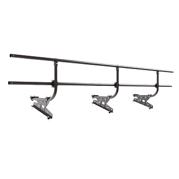 Ограждение кровельное для металлочерепицы Borge, H=600 мм, L= 3000 мм RAL 8019